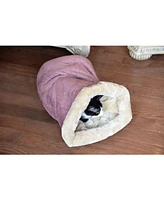Armarkat Sleep Shape Cat Bed, Soft Cave Bed for Dog and Cat, C15HTH/Mh, Indian Red