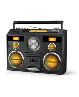 Studebaker SB2140B Sound Station Portable Stereo Bluetooth, Cd, Am/Fm Radio, Cassette Recorder