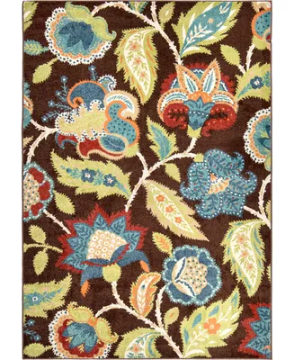 Closeout! Edgewater Living Terrace Ethridge Brown 7'8" x 10'10" Outdoor Area Rug