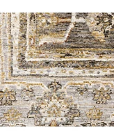 Oriental Weavers Maharaja 40M Beige and Gray 6'7" x 9'6" Area Rug