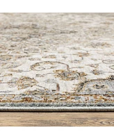 Oriental Weavers Maharaja 660J Ivory and Blue 6'7" x 9'6" Area Rug