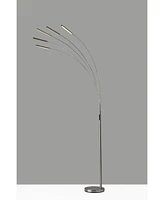 Adesso Zodiac Led Arc Lamp - Silver