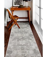 Bashian Charm Cha-08 Gray 2'6" x 8' Runner Rug
