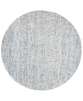 Safavieh Abstract 468 Navy and Rust 6' x 6' Round Area Rug