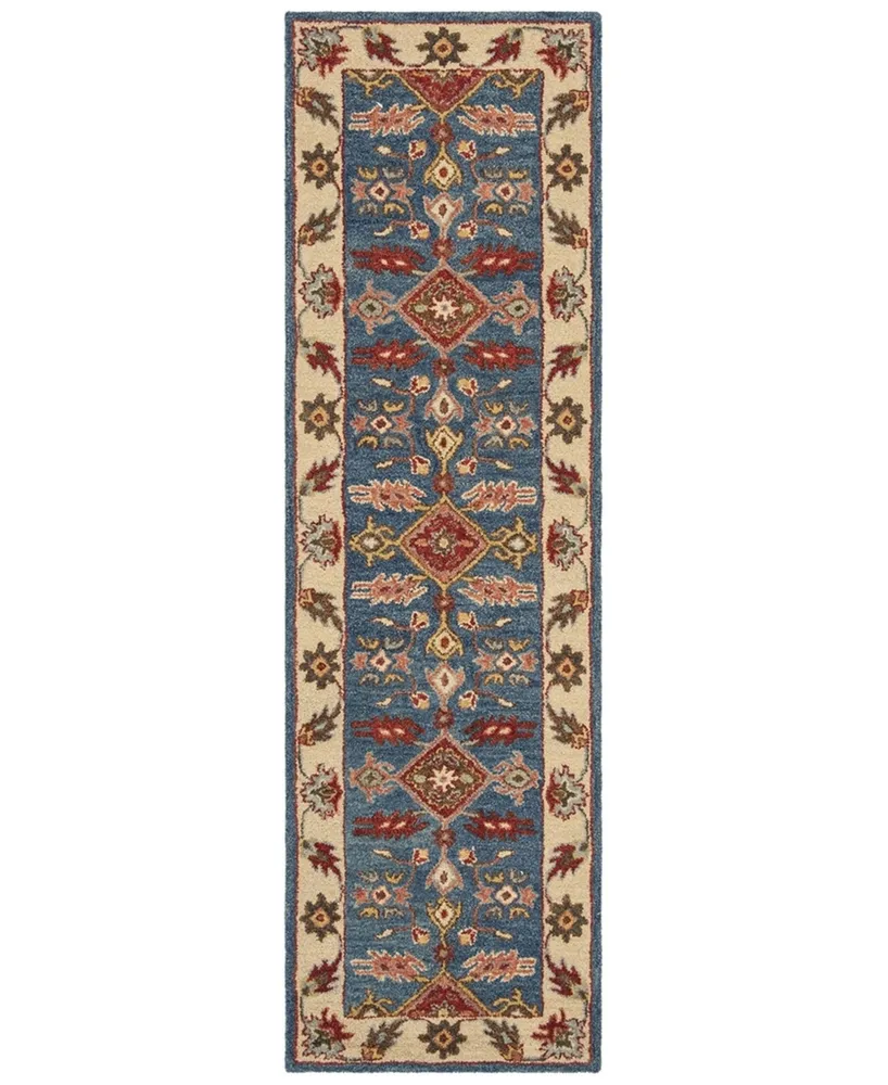 Safavieh Antiquity At506 Blue and Red 2'3" x 8' Runner Area Rug