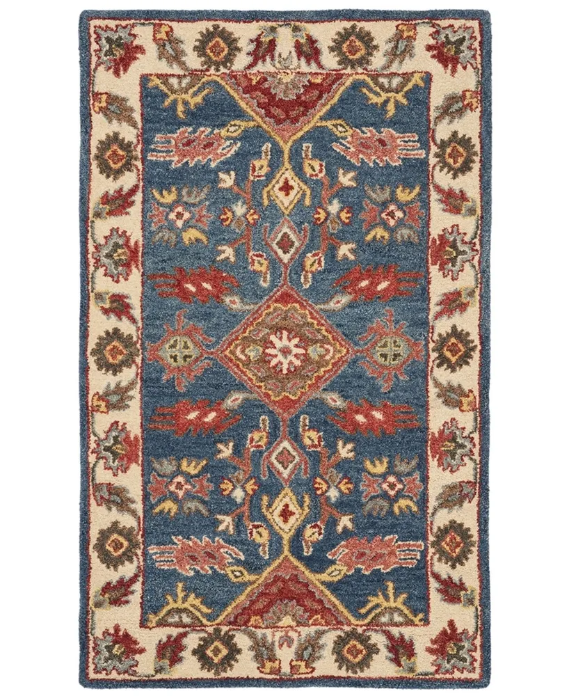 Safavieh Antiquity At506 Blue and Red 2' x 3' Area Rug