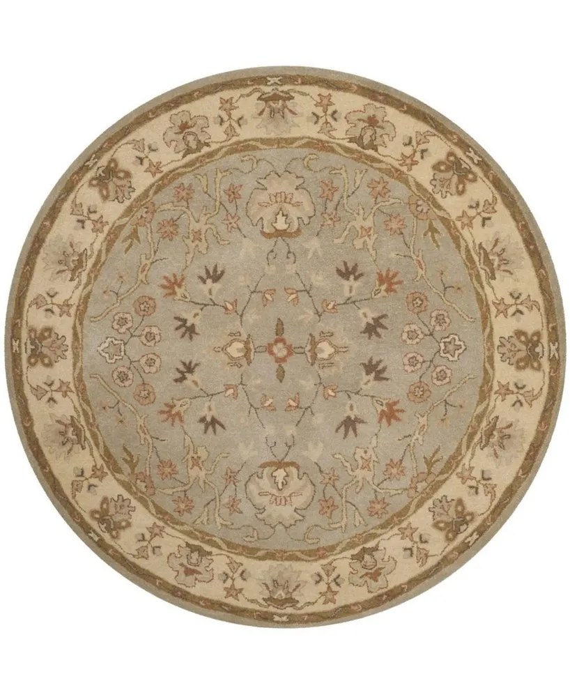 Safavieh Antiquity At62 Silver 6' x 6' Round Area Rug