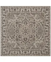 Safavieh Antiquity At58 Gray and Beige 6' x 6' Square Area Rug