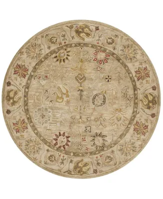 Safavieh Antiquity At859 Taupe 6' x 6' Round Area Rug