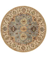 Safavieh Antiquity At847 Blue and Ivory 6' x 6' Round Area Rug