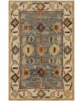 Safavieh Antiquity At847 Blue and Ivory 2' x 3' Area Rug