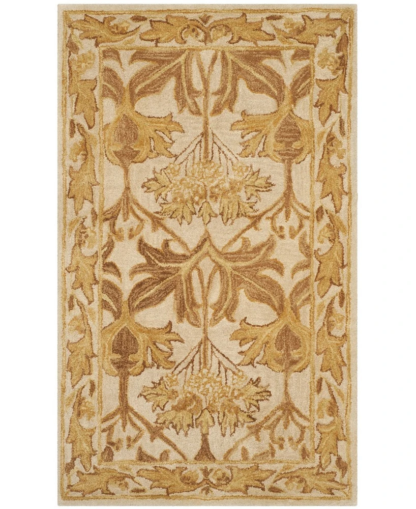 Safavieh Antiquity At841 Beige and Gold 4' x 6' Area Rug