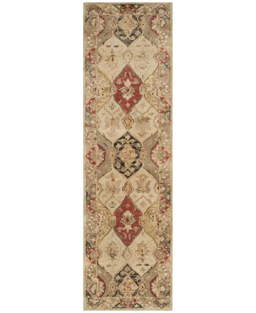 Safavieh Antiquity At830 Beige 2'3" x 8' Runner Area Rug