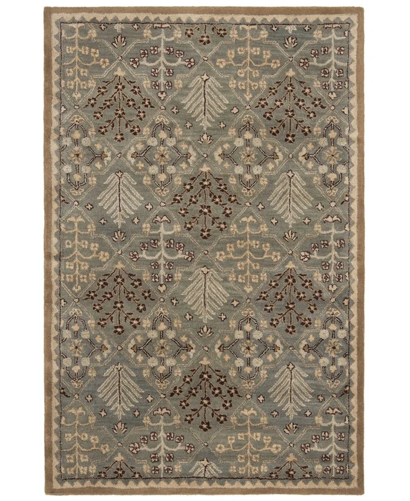 Safavieh Antiquity At613 Mist and Gold 5' x 8' Area Rug