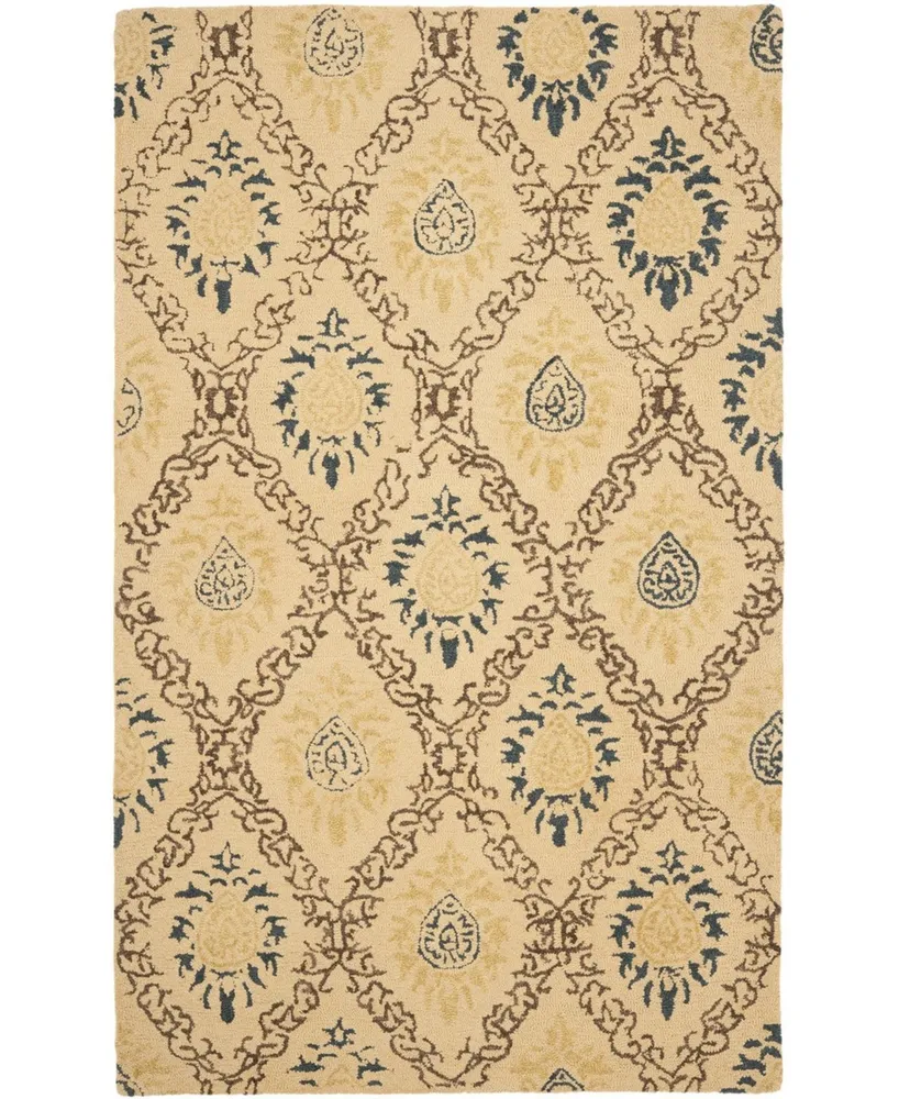 Safavieh Antiquity At460 Gold and Multi 8'3" x 11' Area Rug