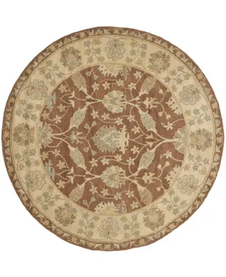 Safavieh Antiquity At315 Brown 3'6" x 3'6" Round Area Rug