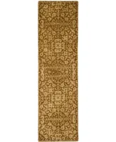 Safavieh Antiquity At411 Gold and Beige 2'3" x 8' Runner Area Rug