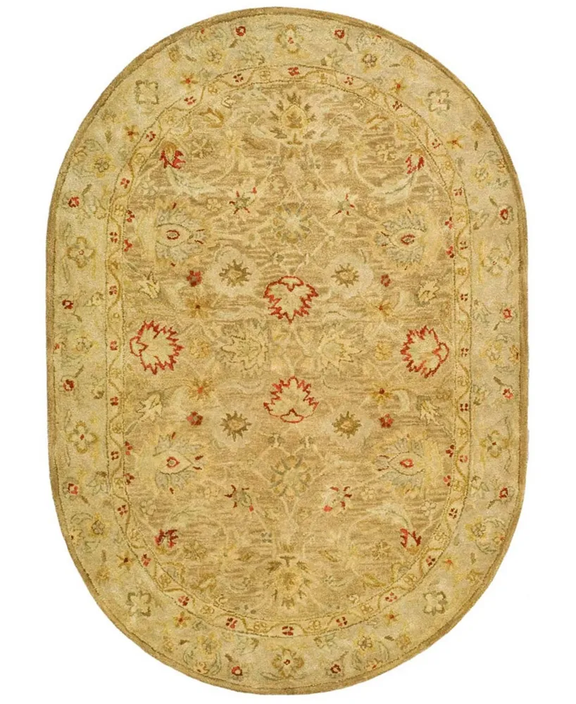 Safavieh Antiquity At822 Brown 7'6" x 9'6" Oval Area Rug