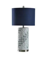 StyleCraft School of Fish Cylindrical Table Lamp