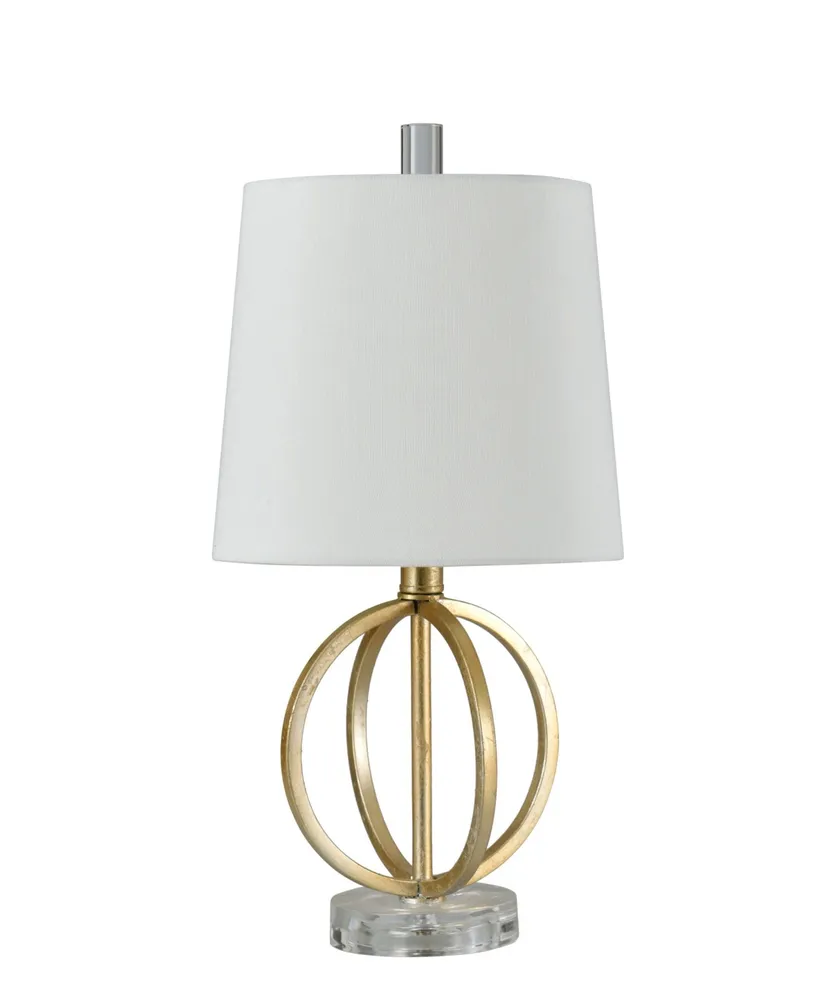 StyleCraft Gold-Tone Flora Table Lamp