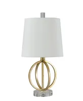 StyleCraft Gold-Tone Flora Table Lamp