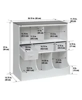 Badger Basket Combo Bin Storage Unit with Three Baskets