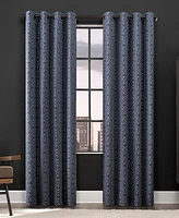 Scott Living Gresham Geometric 100% Blackout Grommet Curtain Panel, 96" x 52"