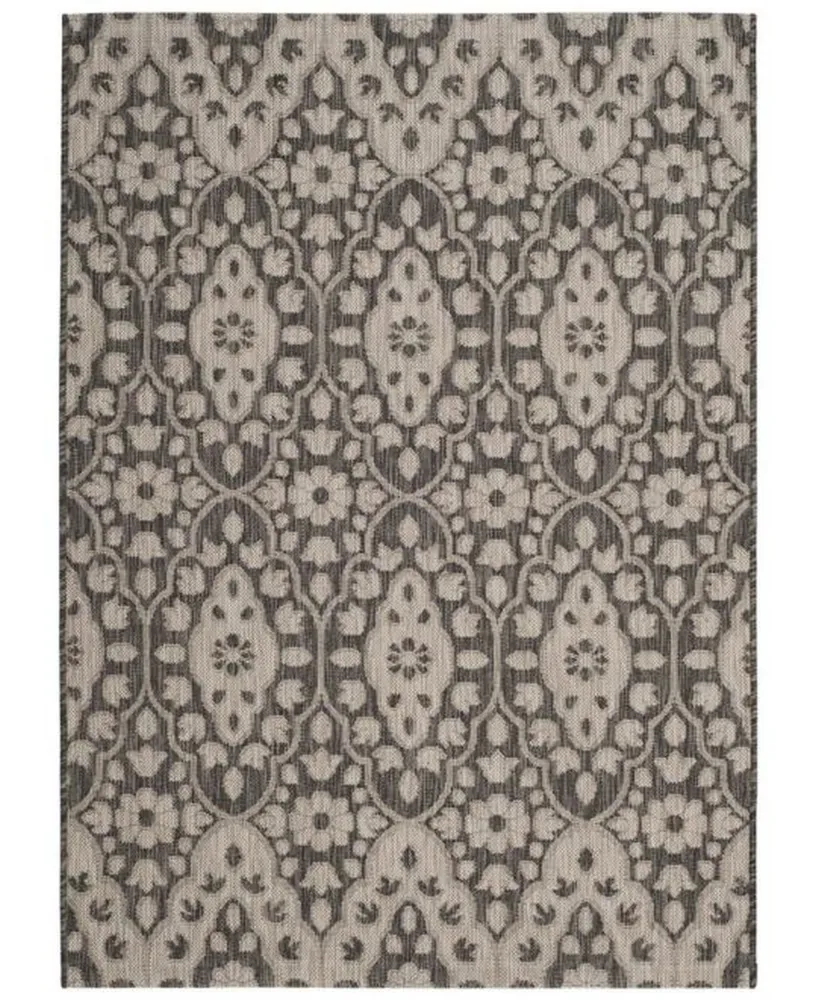 Martha Stewart Collection Tulip Medallion MSR4115 Black 9' x 12' Area Rug