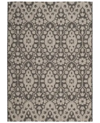 Martha Stewart Collection Tulip Medallion MSR4115 Black 9' x 12' Area Rug