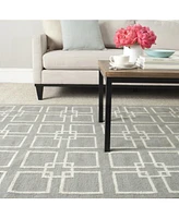 Martha Stewart Collection Square Dance MSR1151C Gray 6' x 9' Area Rug