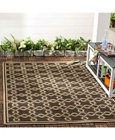 Martha Stewart Collection MSR4253 Chocolate 4' x 5'7" Area Rug