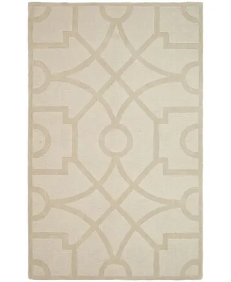 Martha Stewart Collection Fretwork MSR4612C Beige 8' x 8' Round Area Rug