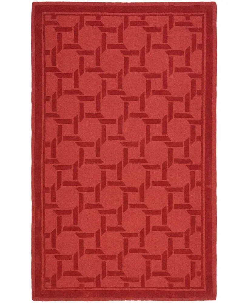 Martha Stewart Collection Resort Weave MSR4549B Red 4' x 6' Area Rug
