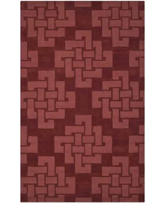 Martha Stewart Collection Knot MSR4950D Burgundy 8' x 10' Area Rug