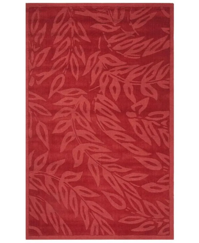 Martha Stewart Collection Breeze MSR4621B Burgundy 4' x 6' Area Rug