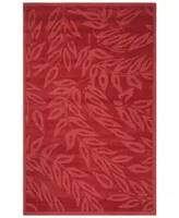 Martha Stewart Collection Breeze MSR4621B Burgundy 4' x 6' Area Rug