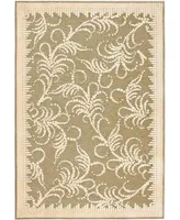 Martha Stewart Collection Fountain Swirl MSR4449A Green 4' x 5'7" Area Rug