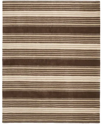Martha Stewart Collection Harmony Stripe MSR4541A Tobacco 9' x 12' Area Rug