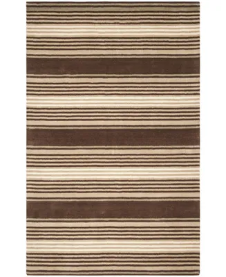 Martha Stewart Collection Harmony Stripe MSR4541A Tobacco 5' x 8' Area Rug