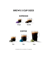 Nespresso Vertuo Next Premium Coffee and Espresso Machine by De'Longhi, Black Rose Gold with Aeroccino Milk Frother