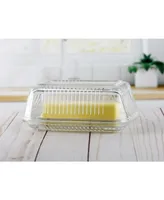 Circle Glass Farm Butter Dish