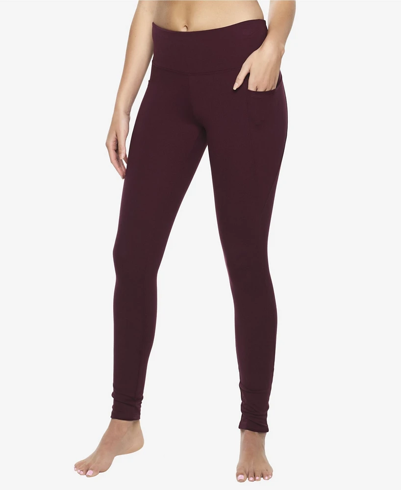 Felina Essentials Soft Suede Mid-Rise Legging