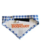 Touchdog Bad To The Bone Plaid Patterned Fashionable Stay Put Bandana Collection