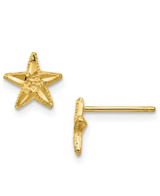 Star Stud Earrings in 14k Gold