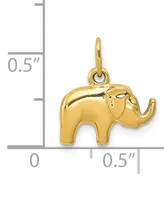 Elephant Charm Pendant in 14k Yellow Gold