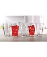 Circle Glass Pulse Cooler Glasses, Set of 6