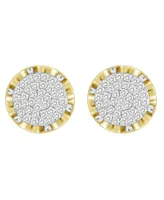 Men's Diamond (1/6 ct.t.w.) Earring Set in 10k Yellow Gold