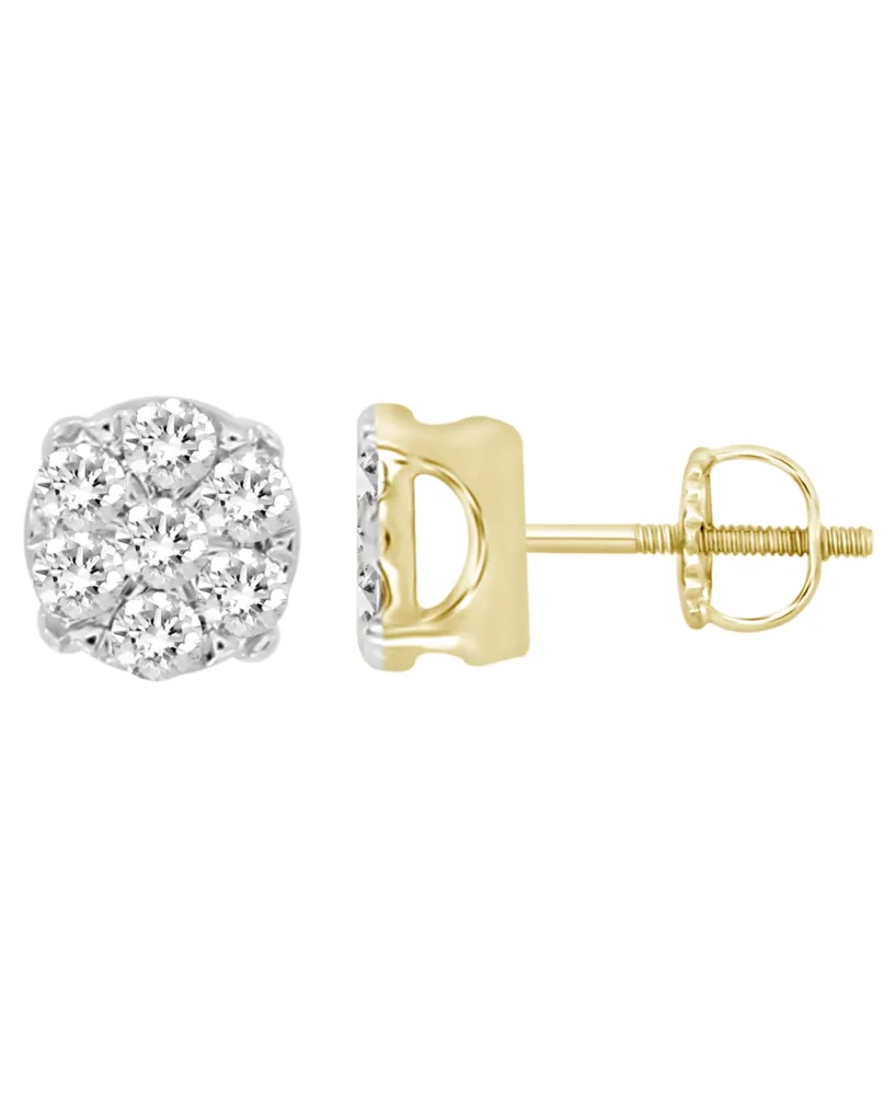 Men's Diamond (1/4 ct.t.w.) Earring Set in Yellow Gold