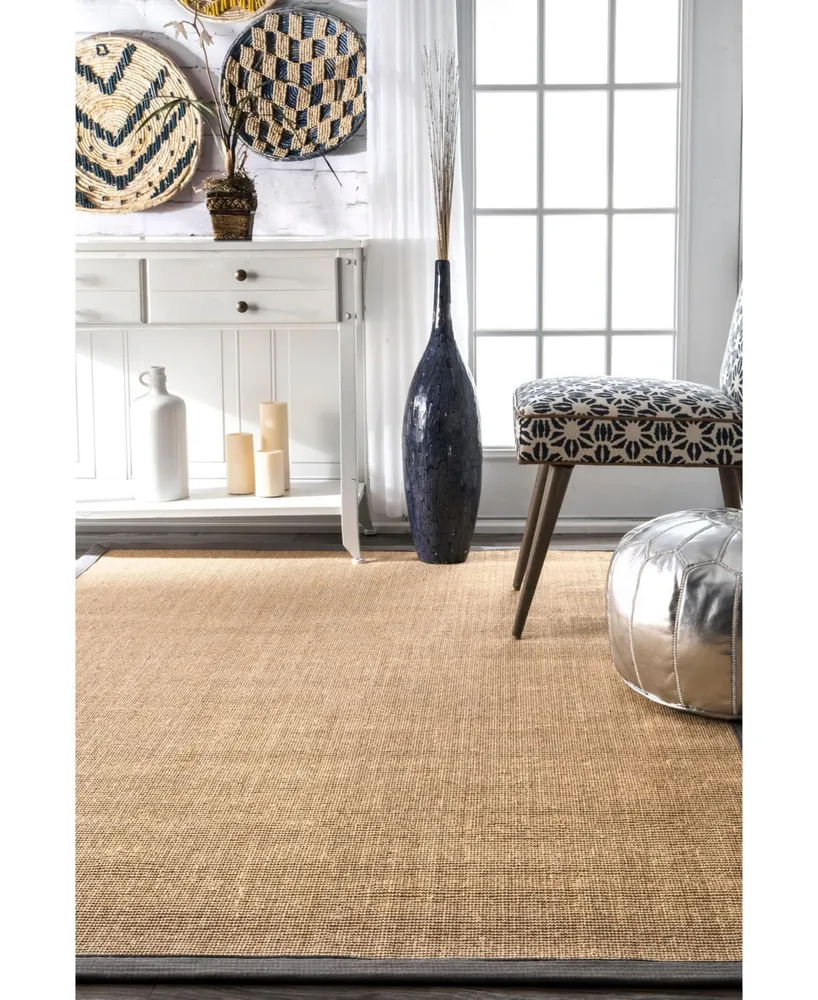 nuLoom Orsay ZHSS01I Silver 4' x 6' Area Rug