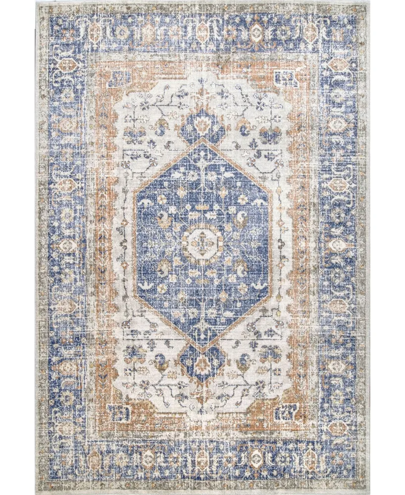 nuLoom Jacquie RZAB07B Blue 3' x 5' Area Rug